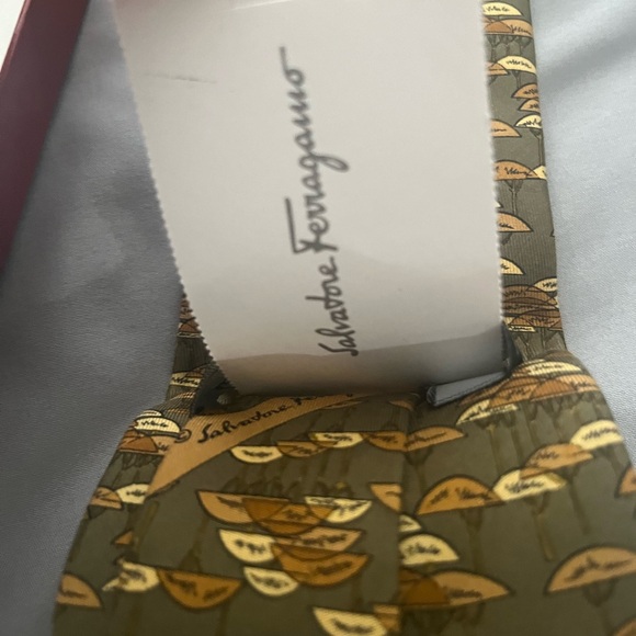 BNWT Salvatore Ferragamo Silk Tie - Picture 11 of 12